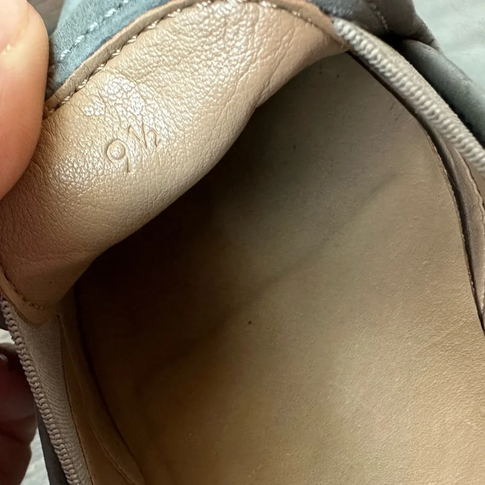 Everlane Nubuck Street Shoe Slip On Shoes - Gray Taupe Size 9.5